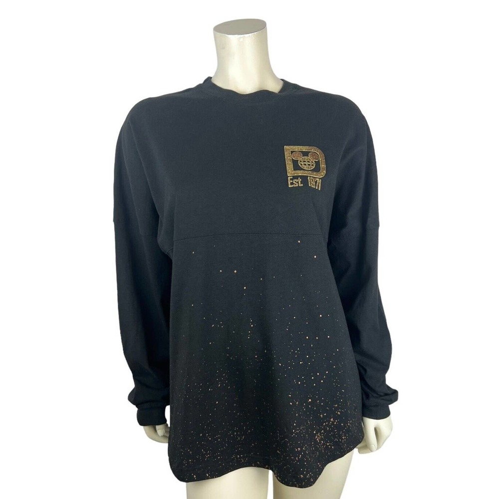 Disney World Belle of the Ball Bronze Spirit Jersey Shirt M Black Metallic